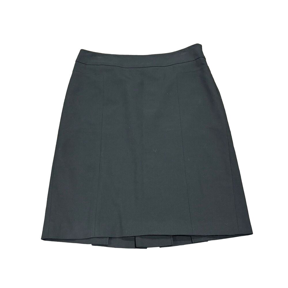 ANN TAYLOR LOFT Skirt - Black - Lined - Back Pleats - SIZE 10